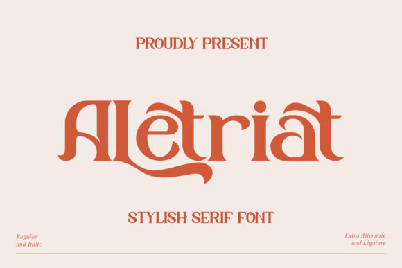 Aletriat: The Serif Font That Elevates Your Brand’s Look