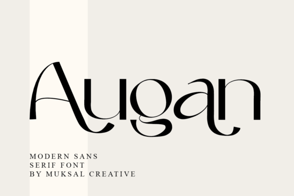 Augan: A Modern Sans Serif Font for Digital Design