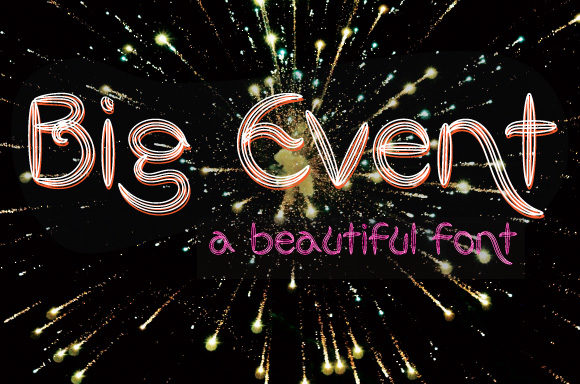Big Event: A Modern Decorative Font for Creative Makers