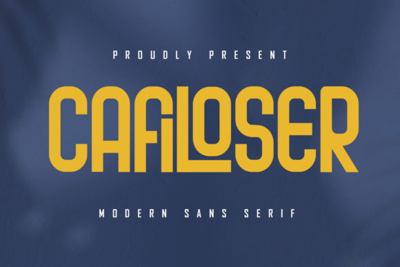 Cafiloser: A Modern Sans Serif Font for Web Design