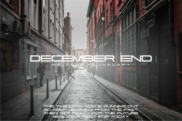 December End: A Modern Sans Serif Font for Branding Projects