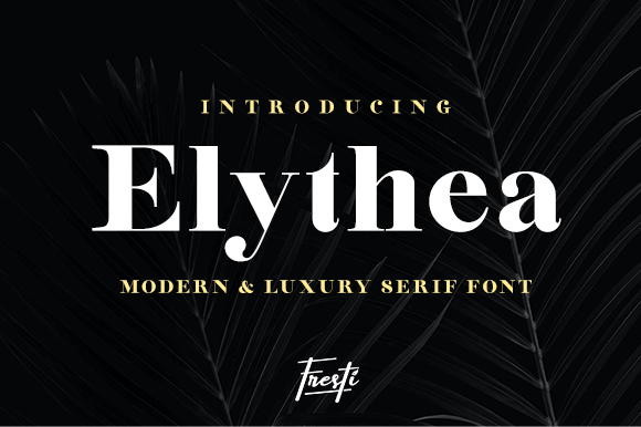 Discover Elythea: A Luxurious Serif Font for Modern Branding