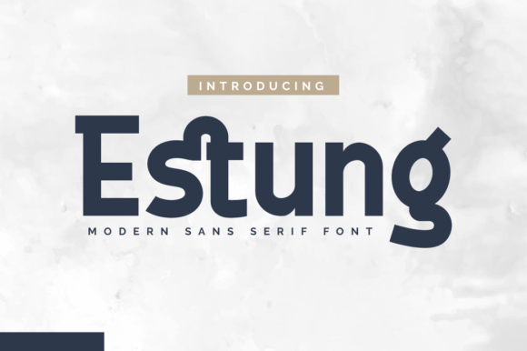 Estung: A Modern Sans Serif Font for Handmade Creations