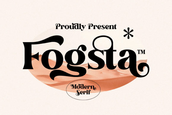 Fogsta: A Bold Serif Font for Editorial Design