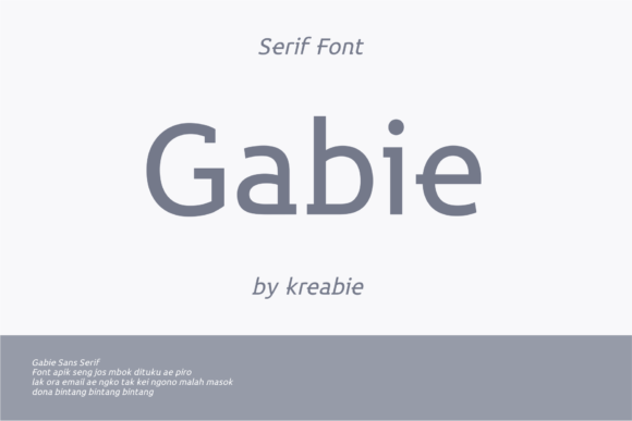 Gabie Slab Serif Font for Modern Marketing