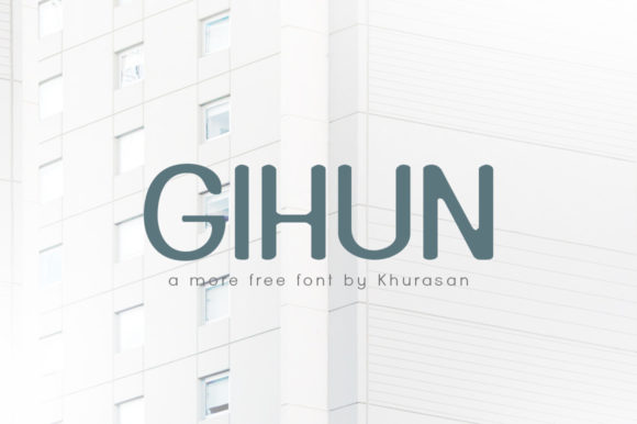 Gihun: A Modern Sans Serif Font for Editorial Design