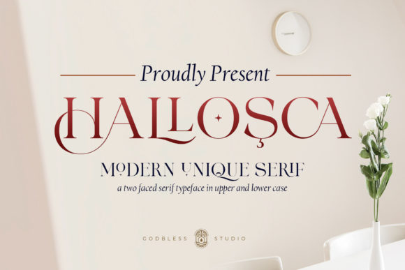 Hallosca: A Modern Serif Font That Elevates Branding