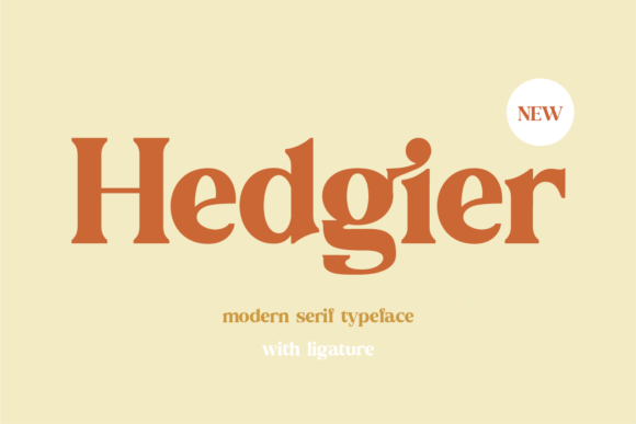 Hedgier Serif Font for Modern Editorial Design