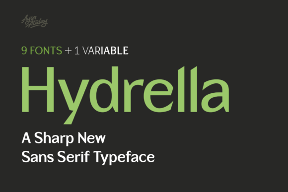 Hydrella: A Modern Sans Serif Font for Fresh Branding