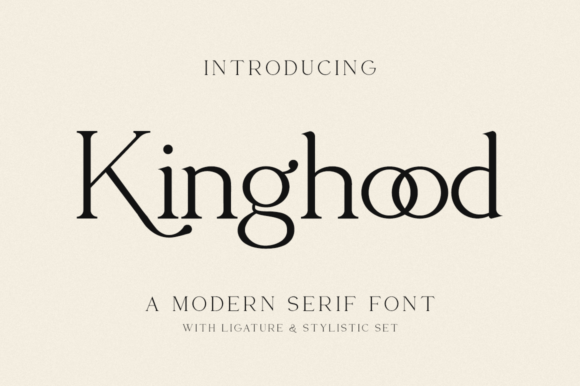 Kinghood Serif Font for Handmade Creations