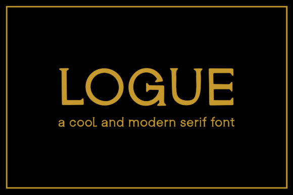 Logue: A Modern Serif Font for Digital Design