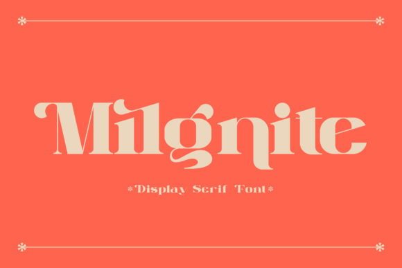 Milgnite: A Serif Font for Modern Brand Campaigns