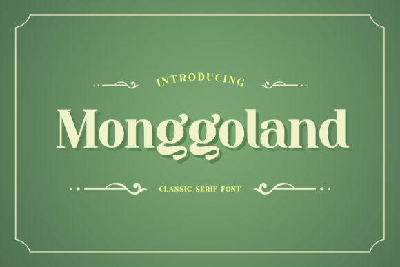 Monggoland: A Bold and Natural Serif Font for Modern Branding