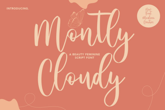 Montly Cloudy: A Whimsical Font for Polished Branding
