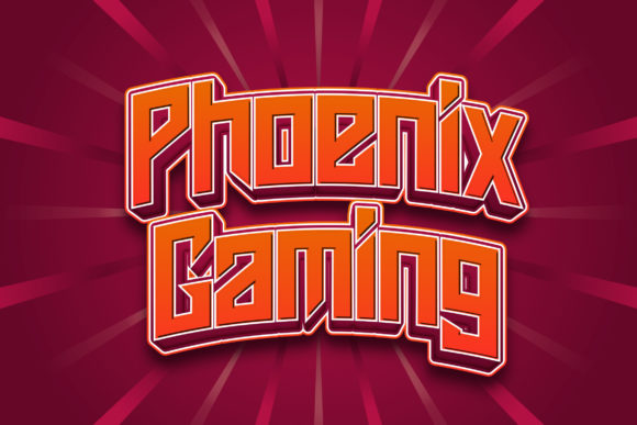 Phoenix Gaming: A Bold Sans Serif Font for Modern Editorial Design
